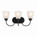 Myhouse Lighting Kichler - 45639BK - Three Light Bath - Jolie - Black