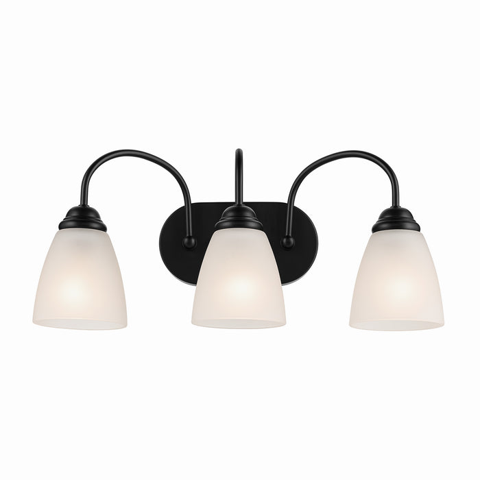 Myhouse Lighting Kichler - 45639BK - Three Light Bath - Jolie - Black