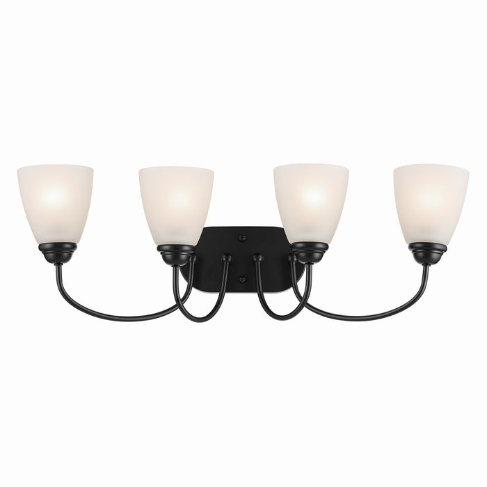 Myhouse Lighting Kichler - 45640BK - Four Light Bath - Jolie - Black