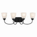 Myhouse Lighting Kichler - 45640BK - Four Light Bath - Jolie - Black