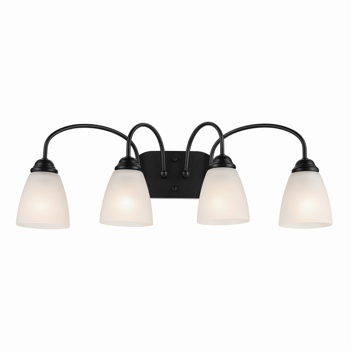 Myhouse Lighting Kichler - 45640BK - Four Light Bath - Jolie - Black