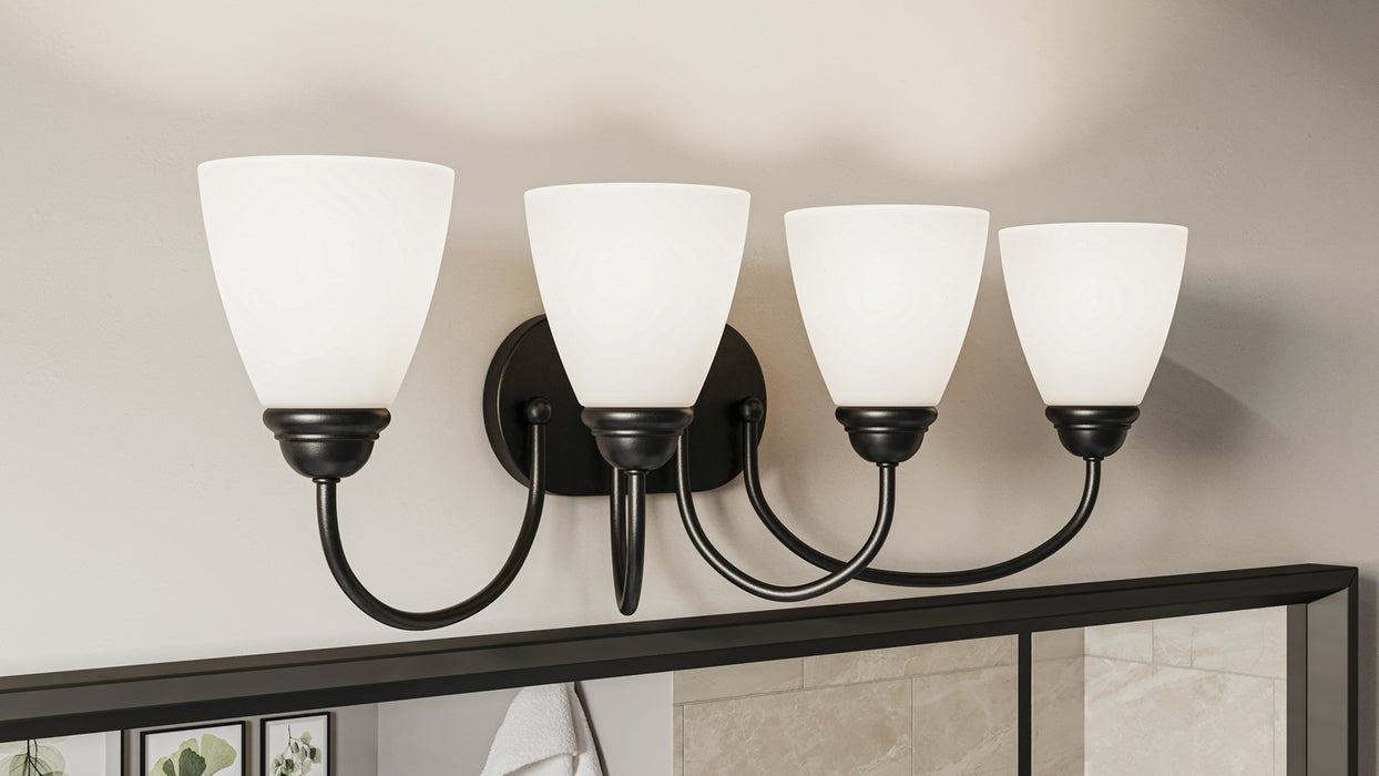 Myhouse Lighting Kichler - 45640BK - Four Light Bath - Jolie - Black