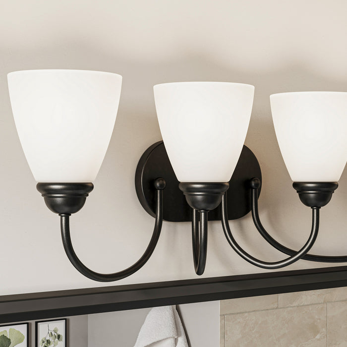 Myhouse Lighting Kichler - 45640BK - Four Light Bath - Jolie - Black