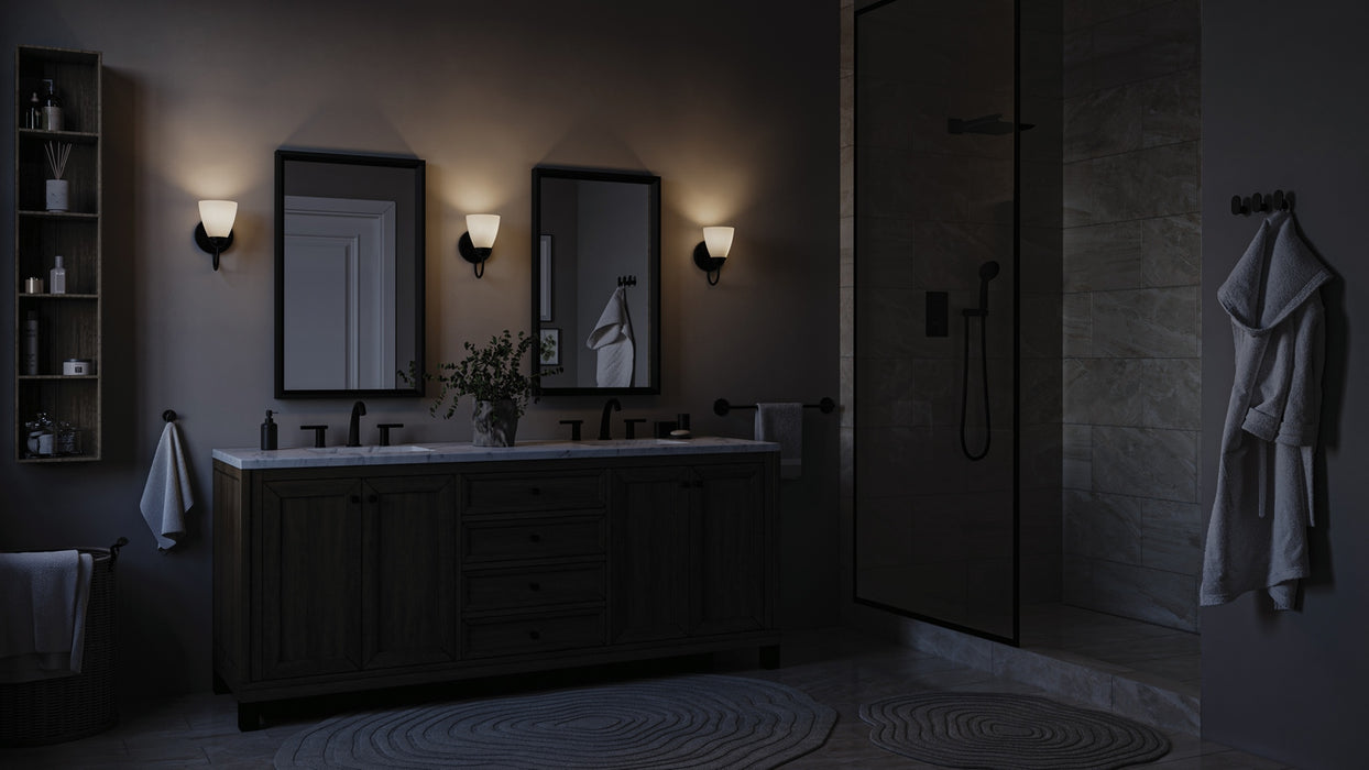 Myhouse Lighting Kichler - 45637BK - One Light Wall Sconce - Jolie - Black