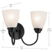 Myhouse Lighting Kichler - 45638BK - Two Light Bath - Jolie - Black