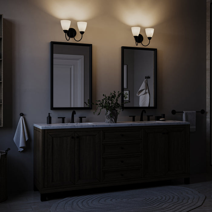 Myhouse Lighting Kichler - 45638BK - Two Light Bath - Jolie - Black