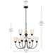 Myhouse Lighting Kichler - 43639BK - Nine Light Chandelier - Jolie - Black