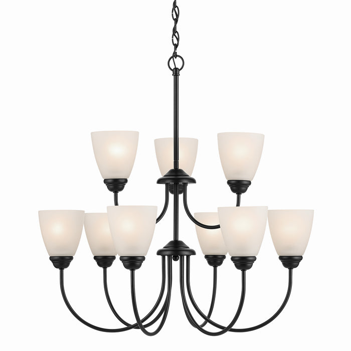 Myhouse Lighting Kichler - 43639BK - Nine Light Chandelier - Jolie - Black