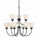 Myhouse Lighting Kichler - 43639BK - Nine Light Chandelier - Jolie - Black