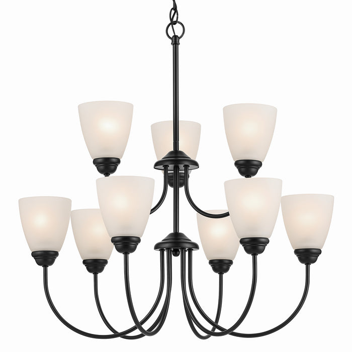 Myhouse Lighting Kichler - 43639BK - Nine Light Chandelier - Jolie - Black