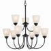 Myhouse Lighting Kichler - 43639BK - Nine Light Chandelier - Jolie - Black