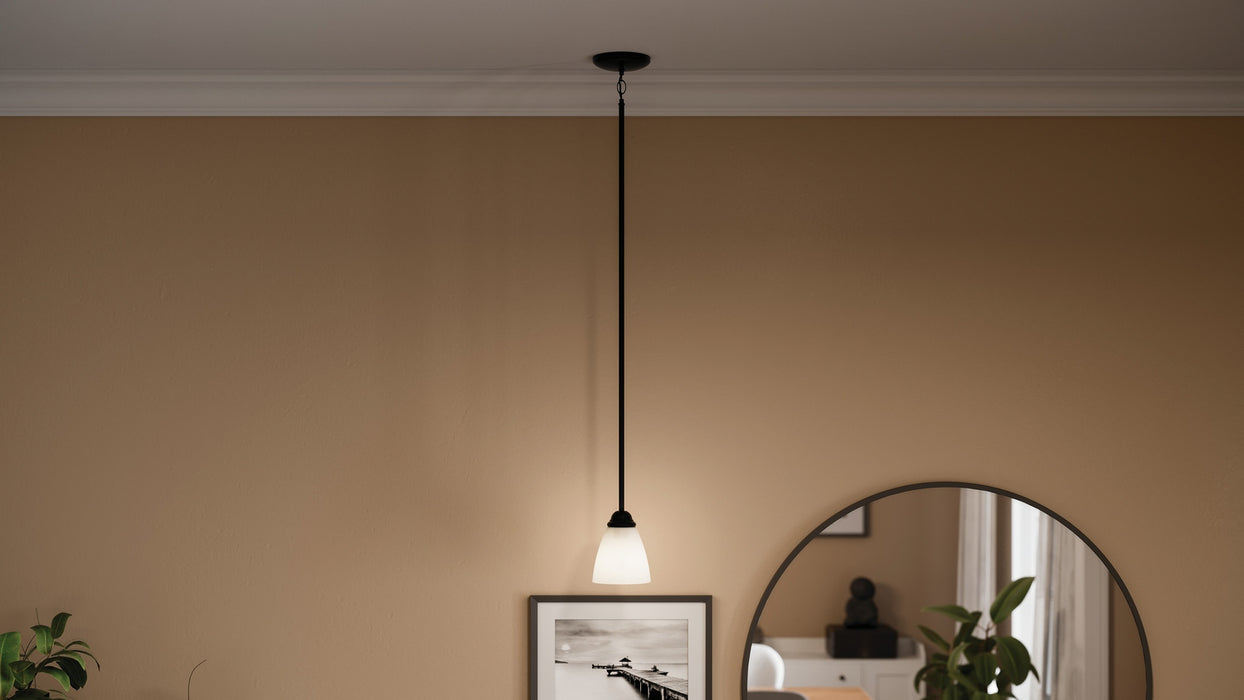 Myhouse Lighting Kichler - 43640BK - One Light Mini Pendant - Jolie - Black