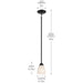 Myhouse Lighting Kichler - 43640BK - One Light Mini Pendant - Jolie - Black