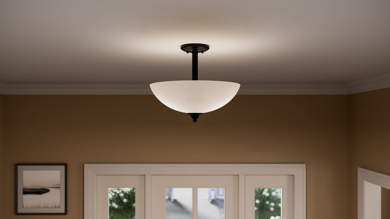 Myhouse Lighting Kichler - 43641BK - Two Light Pendant/Semi Flush - Jolie - Black
