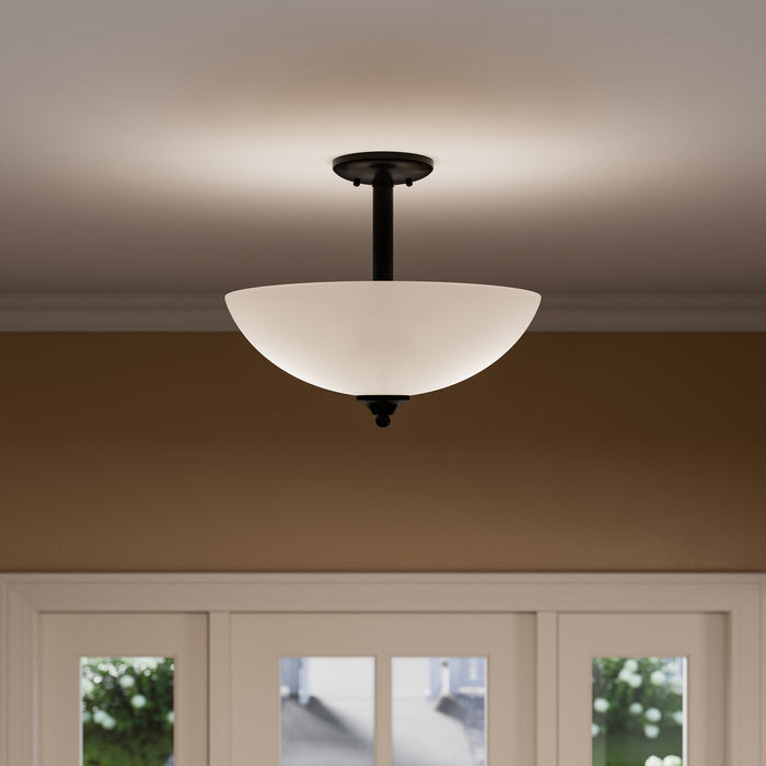 Myhouse Lighting Kichler - 43641BK - Two Light Pendant/Semi Flush - Jolie - Black