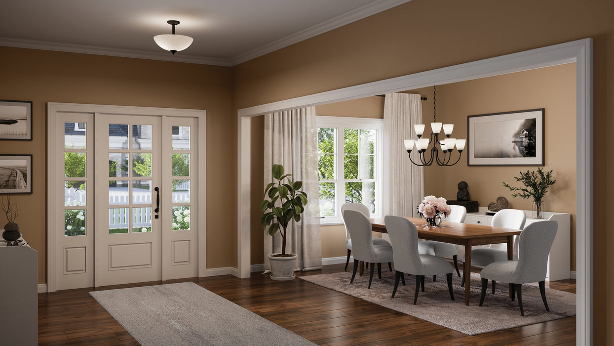 Myhouse Lighting Kichler - 43641BK - Two Light Pendant/Semi Flush - Jolie - Black