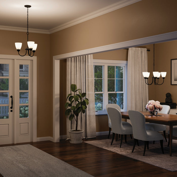 Myhouse Lighting Kichler - 43638BK - Five Light Chandelier - Jolie - Black