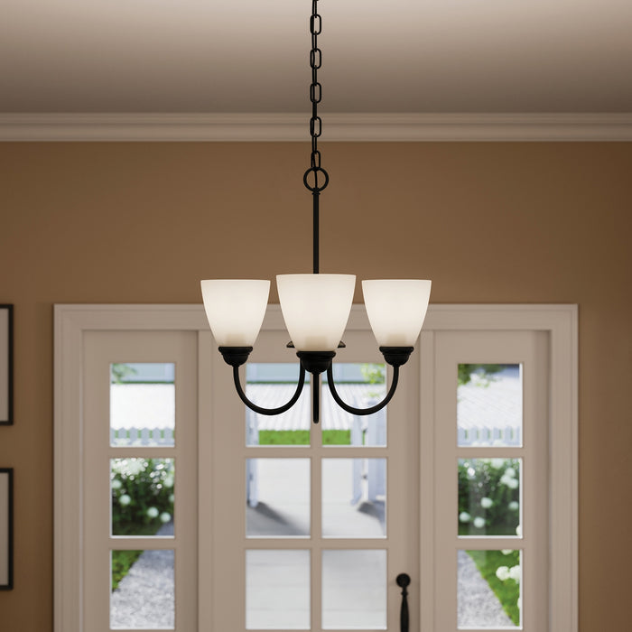 Myhouse Lighting Kichler - 43637BK - Three Light Mini Chandelier - Jolie - Black