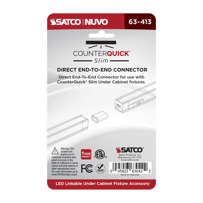 Myhouse Lighting Nuvo Lighting - 63-413 - Direct End-To-End Connectr 2Pc - White