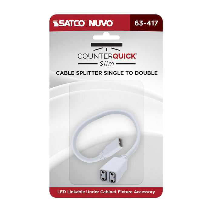 Myhouse Lighting Nuvo Lighting - 63-417 - Cable Splitter Single To Doubl - White