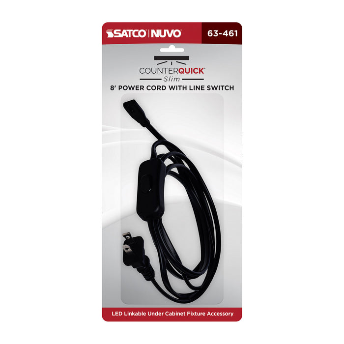 Myhouse Lighting Nuvo Lighting - 63-461 - 8Ft Line Switch & Power Cord - Black