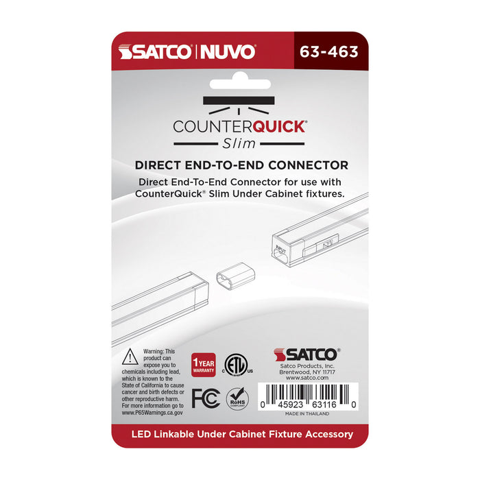 Myhouse Lighting Nuvo Lighting - 63-463 - Direct End-To-End Connectr 2Pc - Black