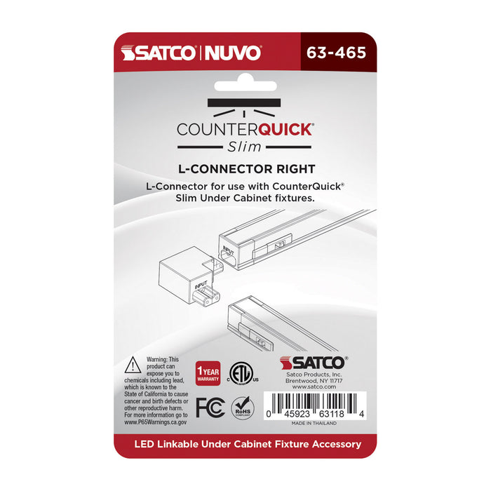 Myhouse Lighting Nuvo Lighting - 63-465 - L-Connector - Black