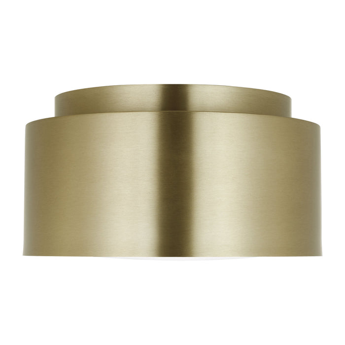 Myhouse Lighting Visual Comfort Studio - DJF1051SB - One Light Flush Mount - Dartmore - Satin Brass