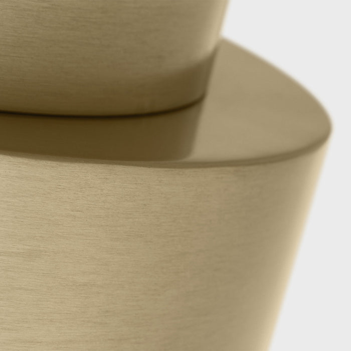 Myhouse Lighting Visual Comfort Studio - DJF1051SB - One Light Flush Mount - Dartmore - Satin Brass