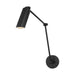 Myhouse Lighting Visual Comfort Studio - DJW1131MBK - One Light Wall Sconce - Frasar - Midnight Black