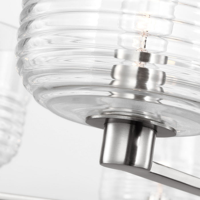 Myhouse Lighting Visual Comfort Studio - DJC1216BS - Six Light Chandelier - Lochdale - Brushed Nickel