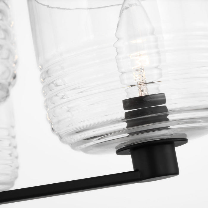 Myhouse Lighting Visual Comfort Studio - DJC1225MBK - Five Light Chandelier - Lochdale - Midnight Black