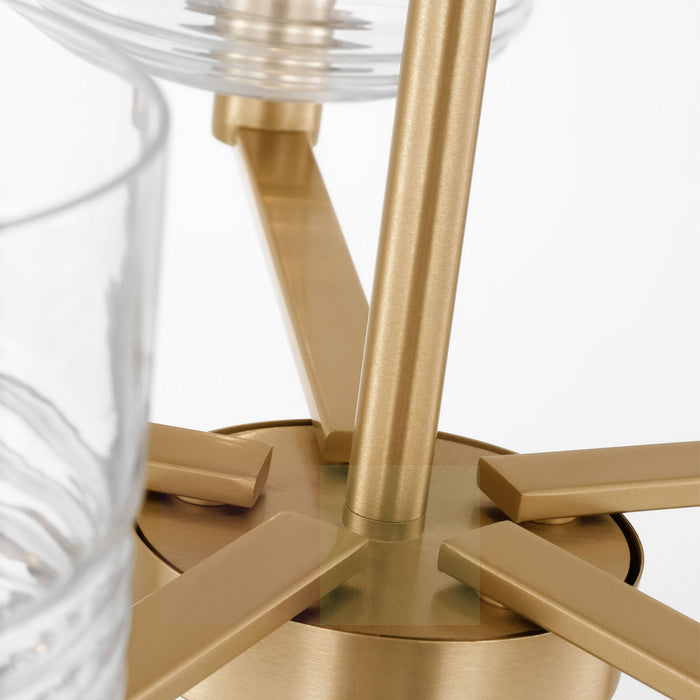 Myhouse Lighting Visual Comfort Studio - DJC1225SB - Five Light Chandelier - Lochdale - Satin Brass
