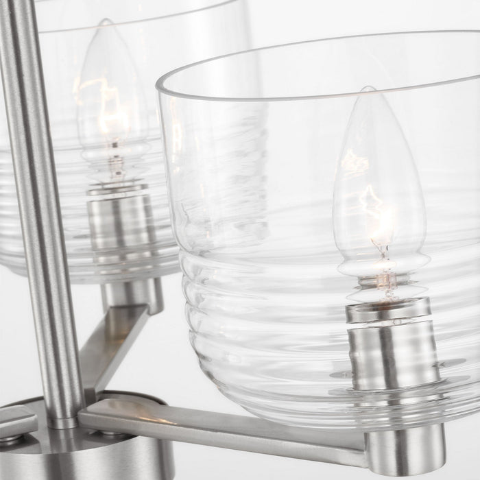 Myhouse Lighting Visual Comfort Studio - DJC1233BS - Three Light Chandelier - Lochdale - Brushed Nickel
