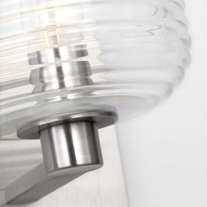 Myhouse Lighting Visual Comfort Studio - DJV1111BS - One Light Wall Sconce - Lochdale - Brushed Nickel