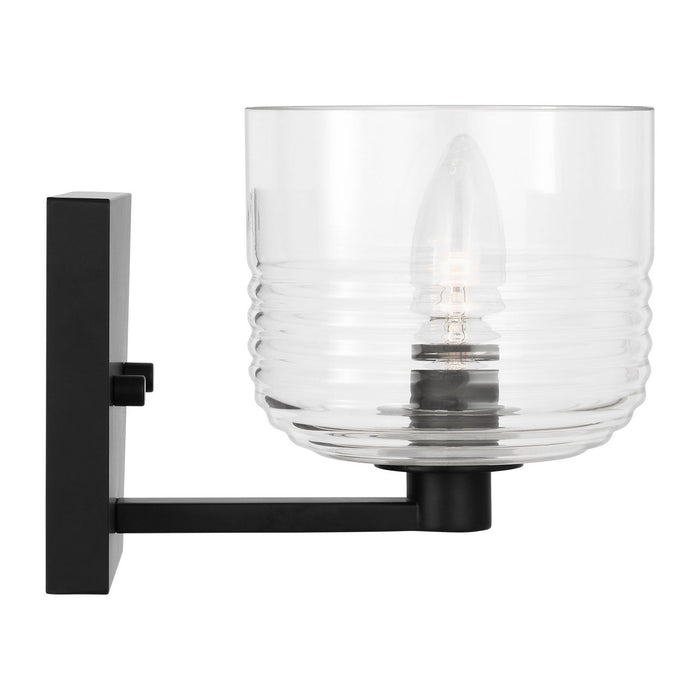 Myhouse Lighting Visual Comfort Studio - DJV1111MBK - One Light Wall Sconce - Lochdale - Midnight Black