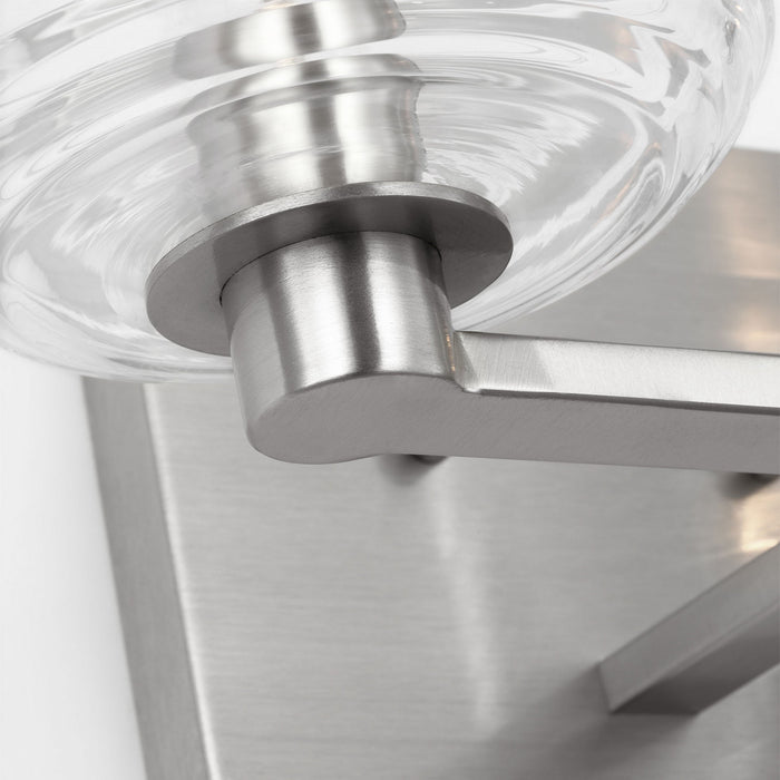 Myhouse Lighting Visual Comfort Studio - DJV1112BS - Two Light Vanity - Lochdale - Brushed Nickel