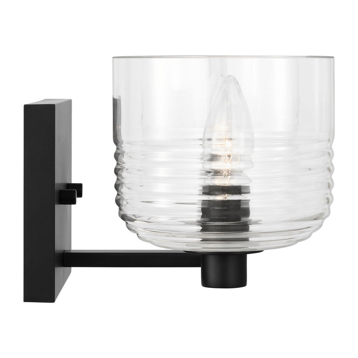 Myhouse Lighting Visual Comfort Studio - DJV1112MBK - Two Light Vanity - Lochdale - Midnight Black