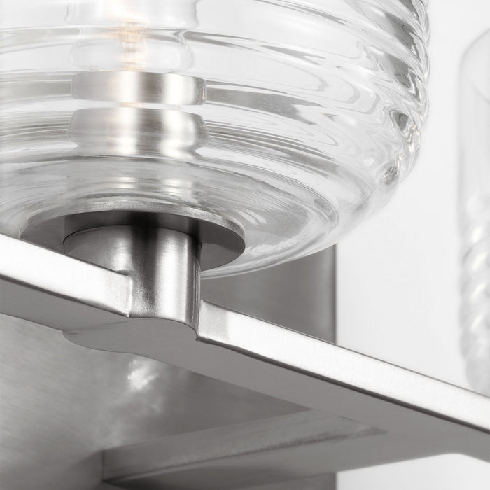 Myhouse Lighting Visual Comfort Studio - DJV1114BS - Four Light Vanity - Lochdale - Brushed Nickel