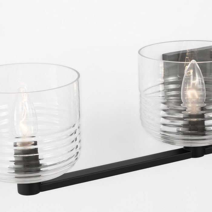 Myhouse Lighting Visual Comfort Studio - DJV1114MBK - Four Light Vanity - Lochdale - Midnight Black
