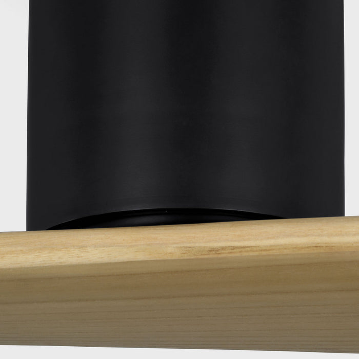 Myhouse Lighting Visual Comfort Fan - 2PLSMH52MBKNH - 52"Ceiling Fan - Plank Smart 52 Hugger - Midnight Black