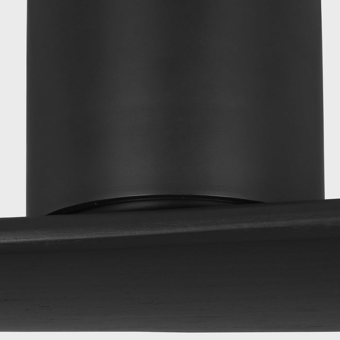 Myhouse Lighting Visual Comfort Fan - 2PLSMH72MBK - 72"Ceiling Fan - Plank Smart 72 Hugger - Midnight Black