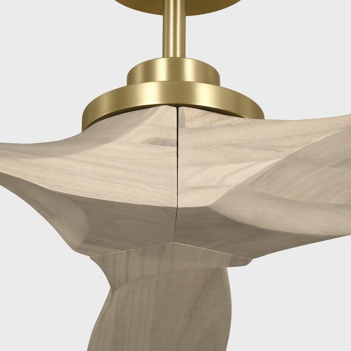 Myhouse Lighting Visual Comfort Fan - 3CLNSM70BBSWWO - 70"Ceiling Fan - Collins Smart 70 - Burnished Brass