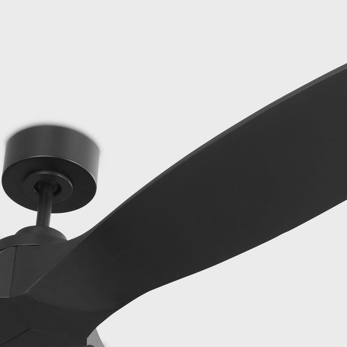 Myhouse Lighting Visual Comfort Fan - 3CLNSM70MBK - 70"Ceiling Fan - Collins Smart 70 - Midnight Black