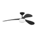 Myhouse Lighting Visual Comfort Fan - 3DPSM58MBKD - 58"Ceiling Fan - Drape Smart 58 LED - Midnight Black