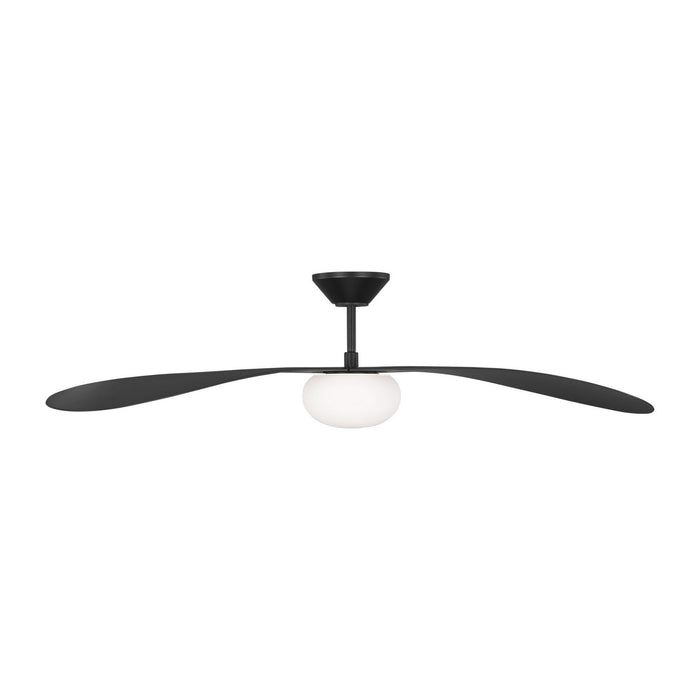 Myhouse Lighting Visual Comfort Fan - 3DPSM58MBKD - 58"Ceiling Fan - Drape Smart 58 LED - Midnight Black