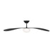 Myhouse Lighting Visual Comfort Fan - 3DPSM58MBKD - 58"Ceiling Fan - Drape Smart 58 LED - Midnight Black