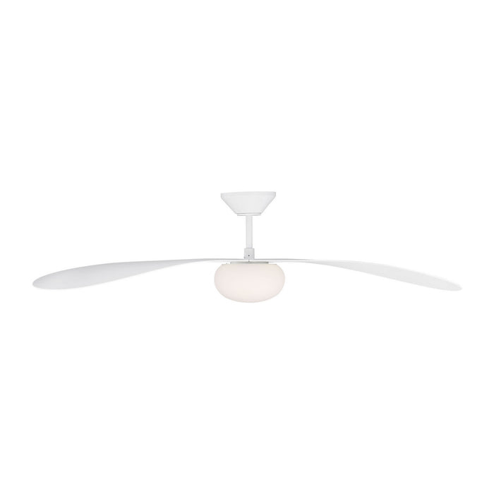 Myhouse Lighting Visual Comfort Fan - 3DPSM58RZWD - 58"Ceiling Fan - Drape Smart 58 LED - Matte White