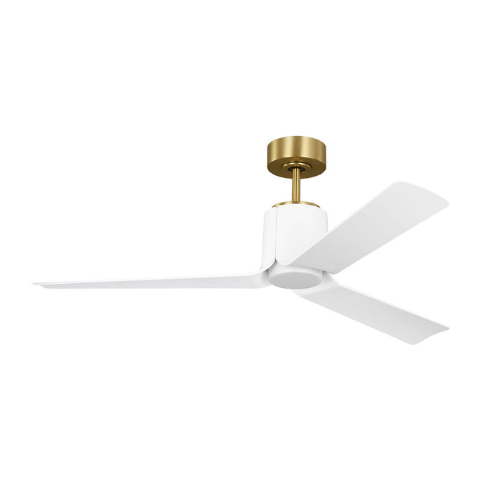 Myhouse Lighting Visual Comfort Fan - 3PESM52BBSD - 52"Ceiling Fan - Peel Smart 52 LED - Burnished Brass