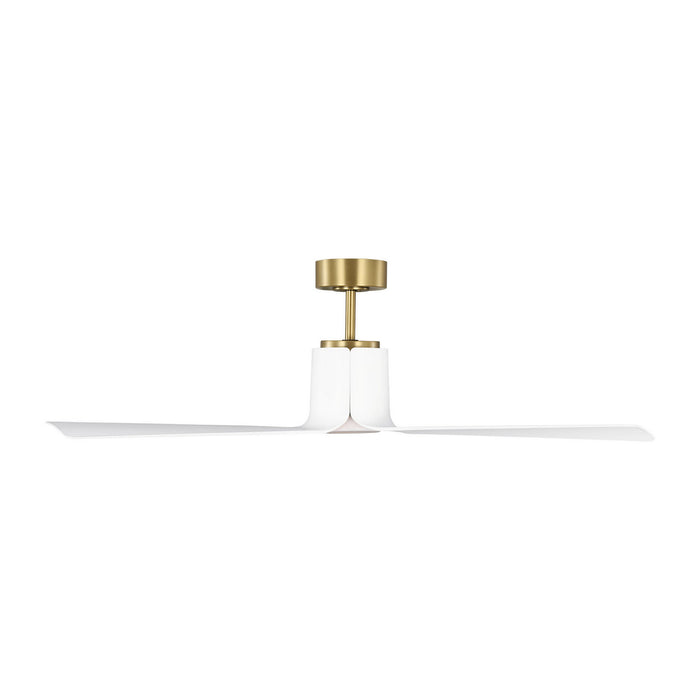 Myhouse Lighting Visual Comfort Fan - 3PESM52BBSD - 52"Ceiling Fan - Peel Smart 52 LED - Burnished Brass